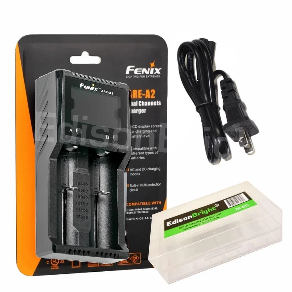 Fenix ARE-A2 Battery charger for 16340 26650 14500 AA w/car cable - Image 3 of 4