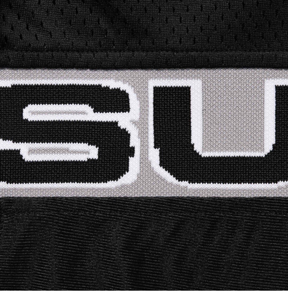 Size Large - Supreme Jacquard Rib Football Jersey Black FW24 Size Large - Supreme Jacquard Rib Football Jersey Black FW24