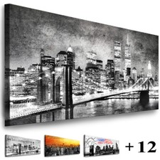 LEINWAND BILDER XXL - WANDBILD NEW YORK - BILD PANORAMA - KUNSTDRUCKE mit VARIAN