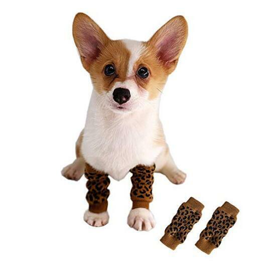 Knitted Dog Leg Warmer with Rubber Reinforcement XL (14.3-28.66