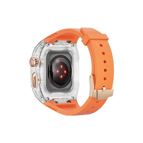 Custodia Trasparente Cinturino Silicone per Apple Watch Ultra e Ultra2 49mm 40/41/44/45mm - Foto 34 di 63