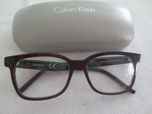 calvin klein red glasses