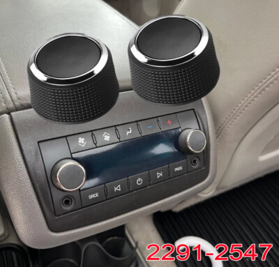2 Set Of Rear Audio Volume Control Knob For 2009-2017 Buick Enclave 2291-2547