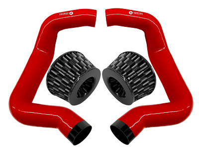 for BMW F90 M5 M8 G30 M550I Full Front Mount air intake V2 RED CFAF