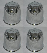 4 Pack Pacer 89-8121hm Chrome Wheel Rim Center Cap Push Thru Fits 3.25 Dia Bore