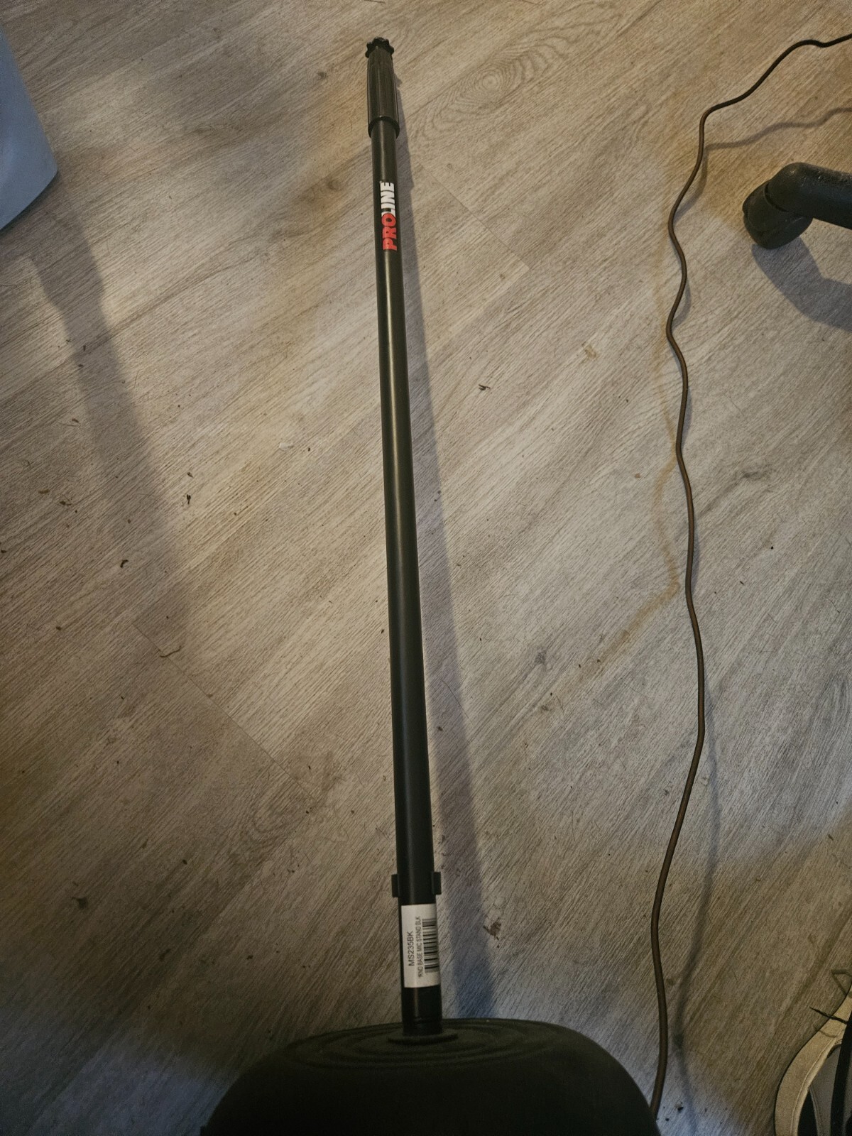 Microphone Stand, Proline MS235BK-PRO Round Base- Black. Only used once-image