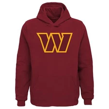 Outerstuff Youth Boys Washington Commanders NFL Primary Logo Fleece Hoodie