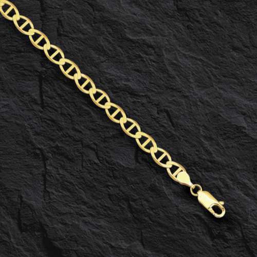アクセサリー BEAMS Solid Anchor Link Bracelet 18K Yellow Gold Solid Anchor Link Bracelet 8 Inches 8.8mm