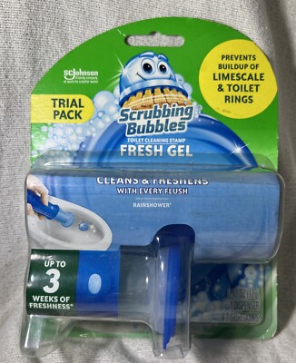 Scrubbing Bubbles Fresh Gel Toilet Cleaning STARTER KIT Rainshower ...