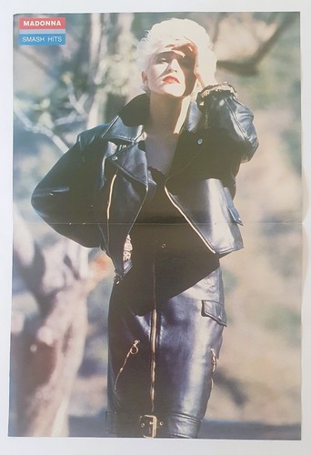 Póster pin up de MADONNA Smash Hits Mag Australia Vintage Motley Crue 1987 - Imagen 10 de 10