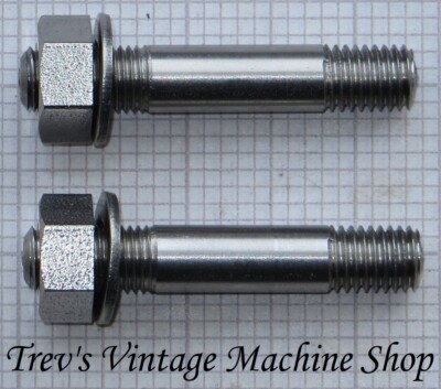 Triumph BSA - Amal long carburetor studs & nuts, stainless steel - BSF/BSCy IS2B
