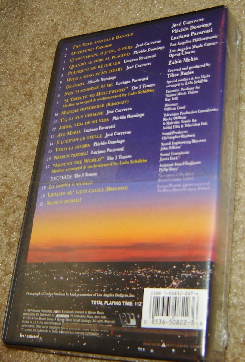 THE３TENORS IN concert 1994 3 Tenors - The 3 Tenors in Concert 1994 - USA version