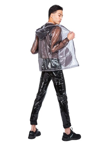 Raw PVC Female Jelly Jacket Black - Picture 11 of 17