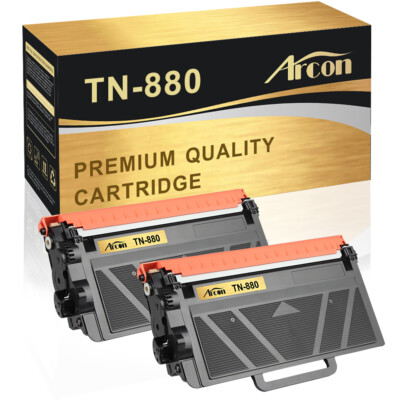 2PK Toner Compatible With Brother TN880 DCP-L6600DW HL-L6200DW MFC-L6700DW