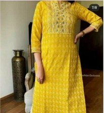 women yellow kurti Jaipuri kurti code 25
