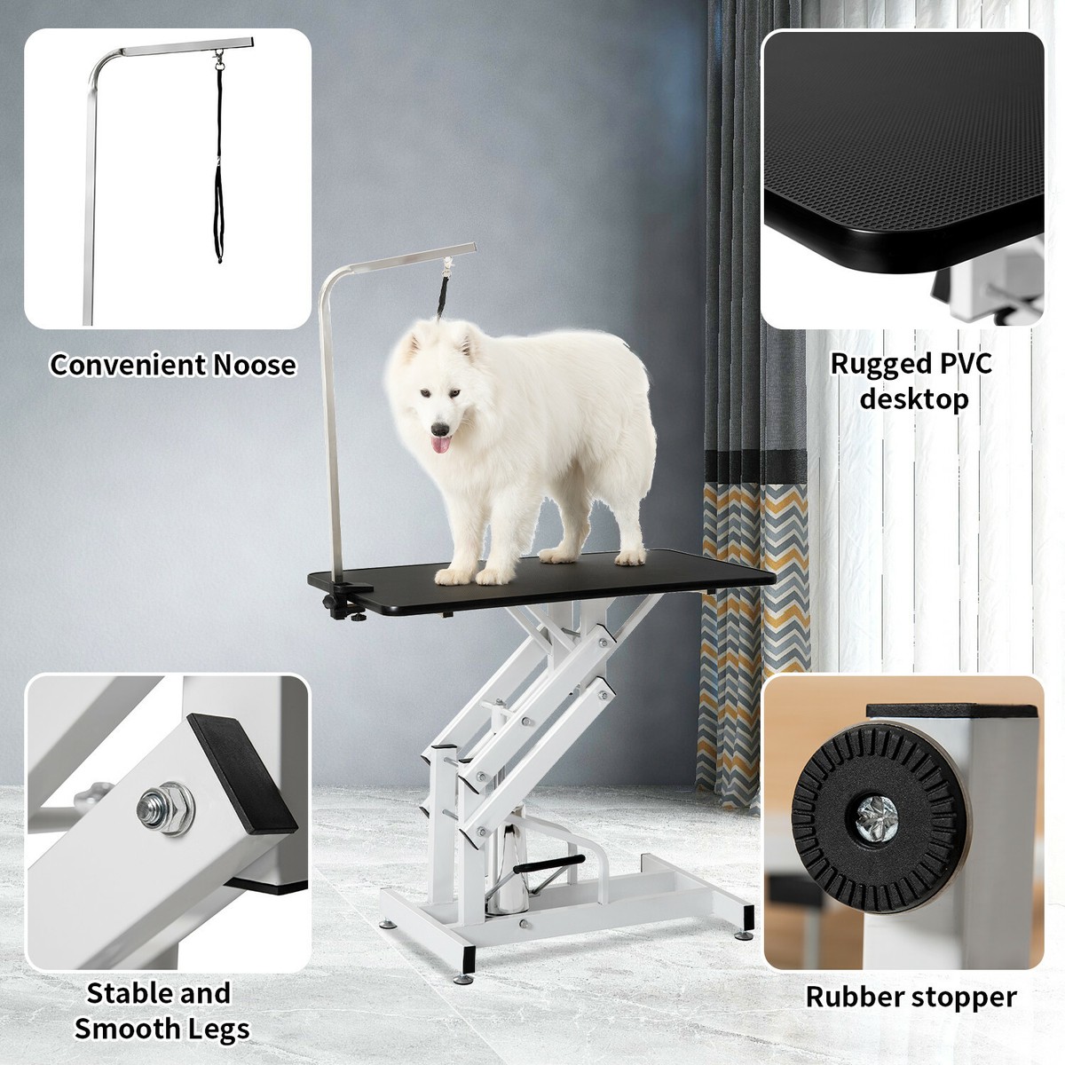 Hydraulic Dog Pet Grooming Table Heavy Duty Big Size Z-Lift w 