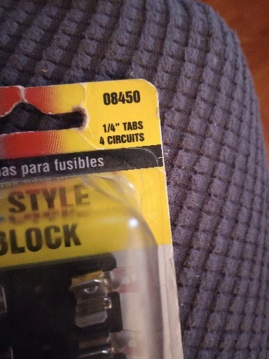 New Universal Calterm 08450 Glass Style Fuse Block 4 Circuits 1/4 Tabs - Image 3 of 4