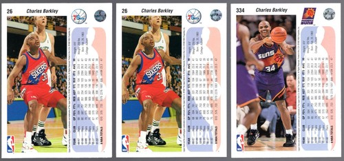 (3) 1992-93 UPPER DECK CHARLES BARKLEY CARD LOT **NM-MT** 76ERS AND SUNS - Picture 2 of 2