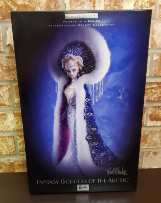 NIB Mattel Fantasy Goddess Of The Arctic Barbie Bob Mackie Doll