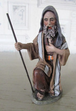 Personnage Crèche Berger en Chemin 4 J. Mayo Del Prado Hauteur 9 cm