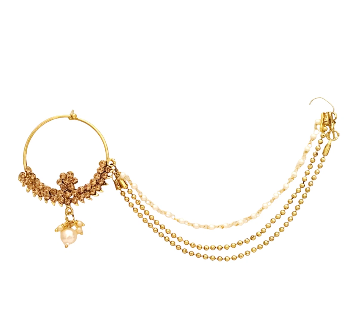 Bridal nose ring 2024 gold with price