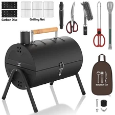 Charcoal Grill Portable Barbecue Folding BBQ Grill Small Outdoor Grill Tools