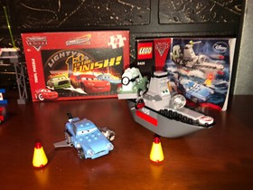 LEGO 8426 Disney Cars 2 Escape at Sea 100% Complete Set & EXTRA LEGO CARS Items!