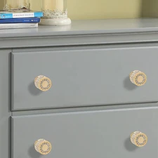 4 Pack Kitchen Knobs Cabinet Handles Brushed Brass Cabinet Pulls Gold Drawer