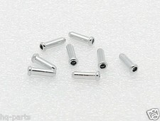 8 PCS BICYCLE BIKE SHIFTER BRAKE CABLE WIRE TIPS CAPS ENDS CRIMPS SILVER NEW