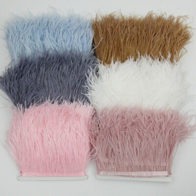 Feather Trim Fringe Fluffy Edge Sewing DIY Craft Dance Costume Dress Curtain