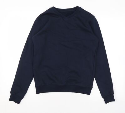 Marks & Spencer Jungen Sweatshirt blau Baumwollmischung Größe 12-13 Jahre