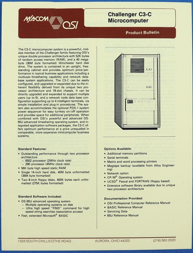 Ohio Scientific OSI dispense pubblicitarie - Avrei dovuto comprare Ohio Scientific - Foto 4 di 10