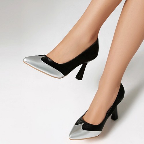 Mode Damen Neu 2025 Frühling Schuhe Pumps Spitz zulaufend High Heel Schuhe Übergröße - Bild 28 von 28