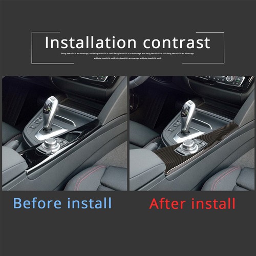 For BMW 3 Series 2013-2019 Center Control Decorative Panel Carbon Fiber Style - Picture 5 of 8