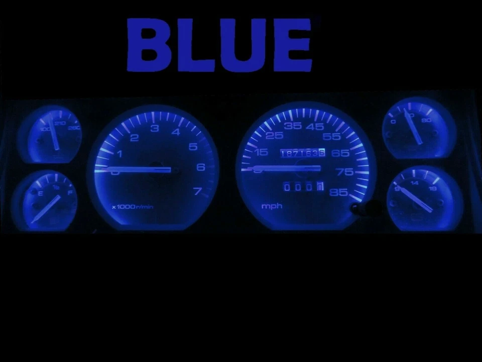 Комплект синих светодиодных ламп для приборной панели датчика для Jeep 1984-1996 Cherokee Wagoneer - Изображение 2 из 4