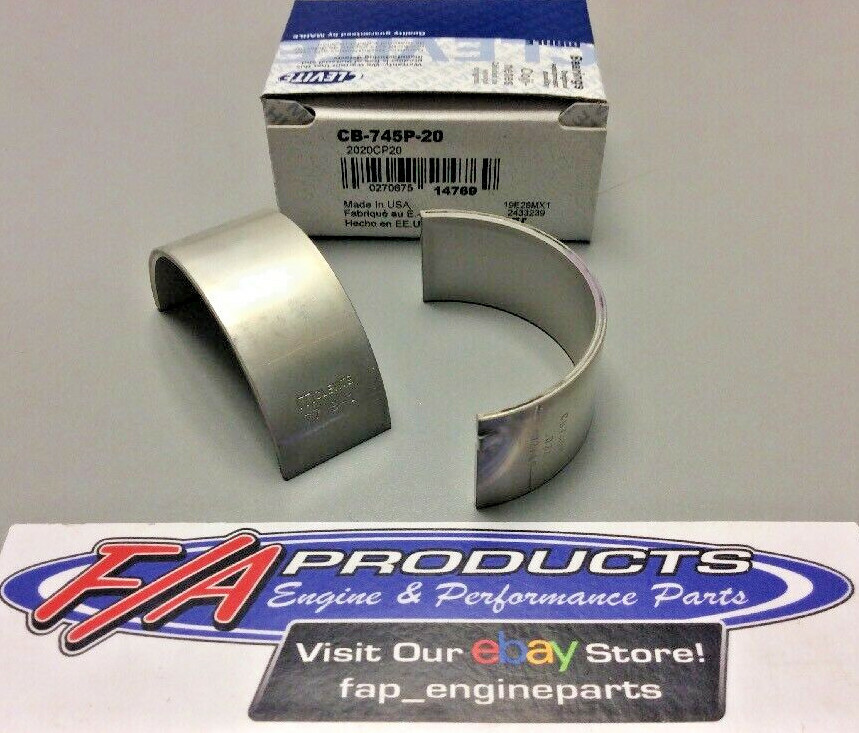 CLEVITE CB745P-20 Chevy 265 283 327 2" Journal Engine Connecting Rod Bearing Set