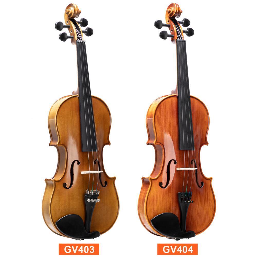 UBesGoo 4/4 Natural Acoustic Violin Fiddle with Hard Case, Bow, Rosin