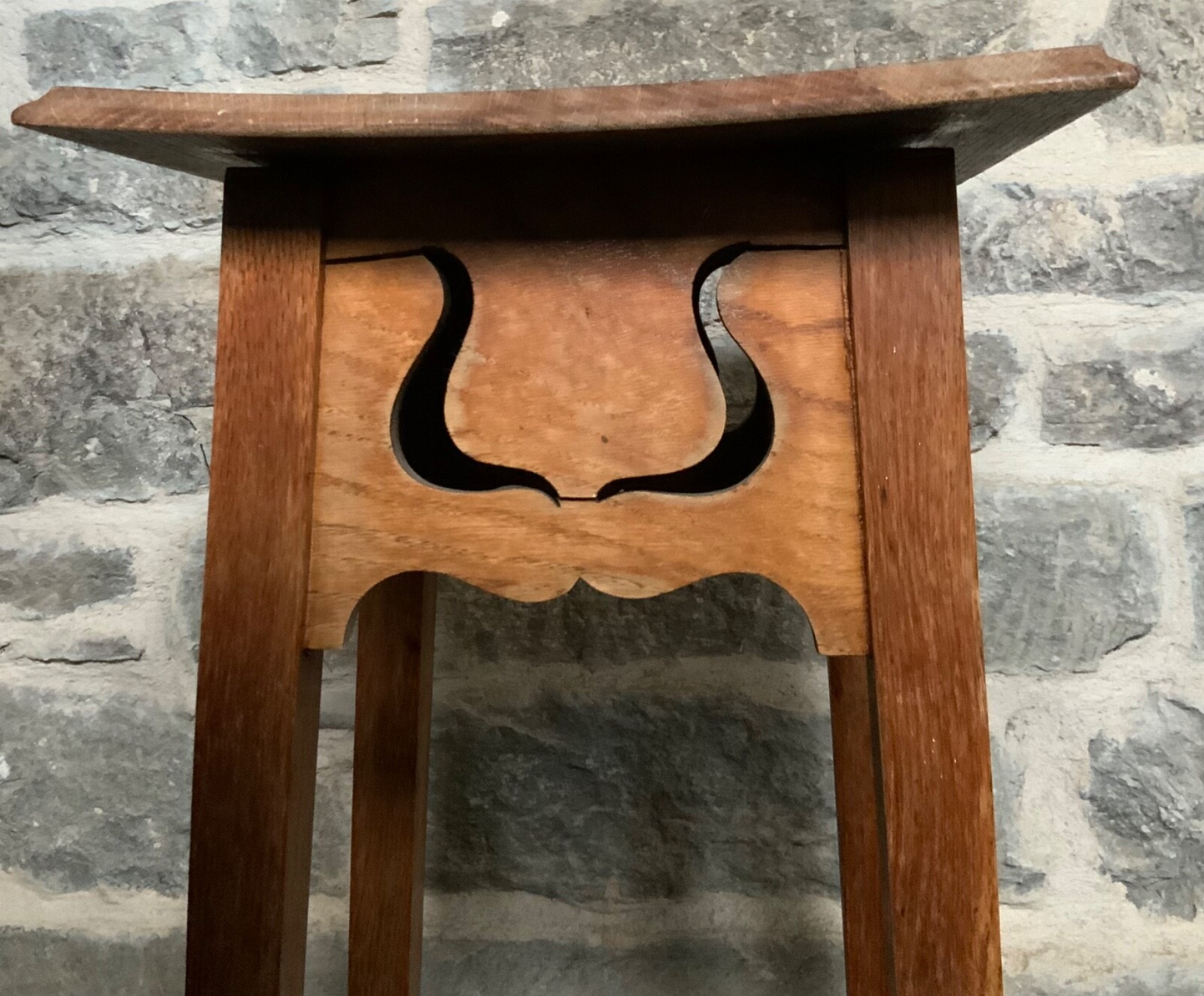 Antique Arts and Crafts Honey Oak Jardiniere Plant Stand eBay