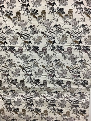 Japanese Vintage Kimono Obi Nagoya White Expensive 380x31cm Used