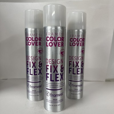 Framesi Color Lover Design Fix & Flex Workable Brushable Strong Spray 10 oz-3 Pk