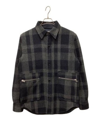 maison kitsune                    jacket Green x Black KML-1451-B