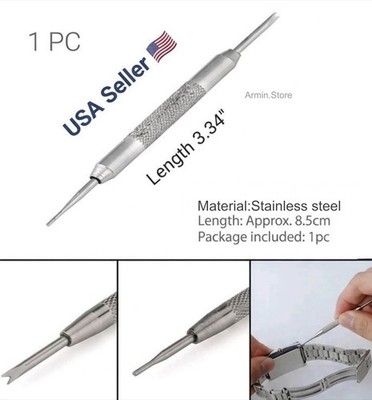 1 PC Watch Spring Bar Link Remover Repair Pry Tool Kit Stainless Steel Strap New