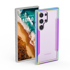 For Samsung Galaxy S25 Ultra S24-S22Ultra Transparent Back Shockproof Phone Case