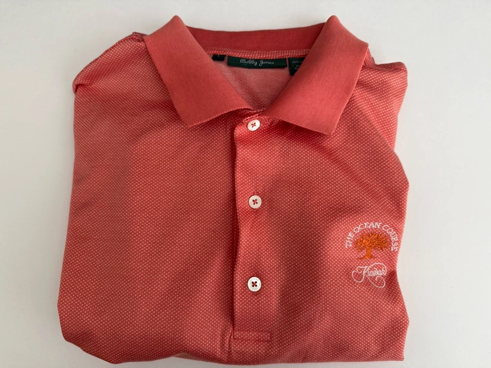 Bobby Jones Men’s Large Coral Kiawah Island Ocean Course Golf Polo - Image 2 of 4