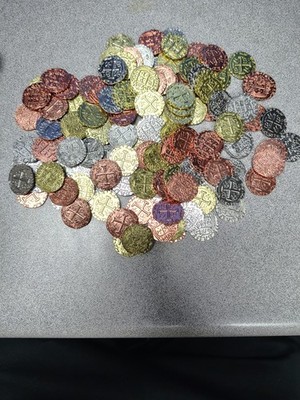 Metal Pirate Coins - 105 Treasure Coin Set with Bag