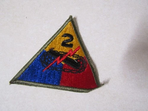 MILITARY PATCH WW2 ERA OR LATER US ARMY 2ND ARMORED DIVISION #1