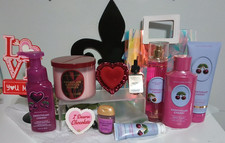 New Bath  Body Works 7 pc Sweetheart Cherry  Chocolate Covered Berries  MORE