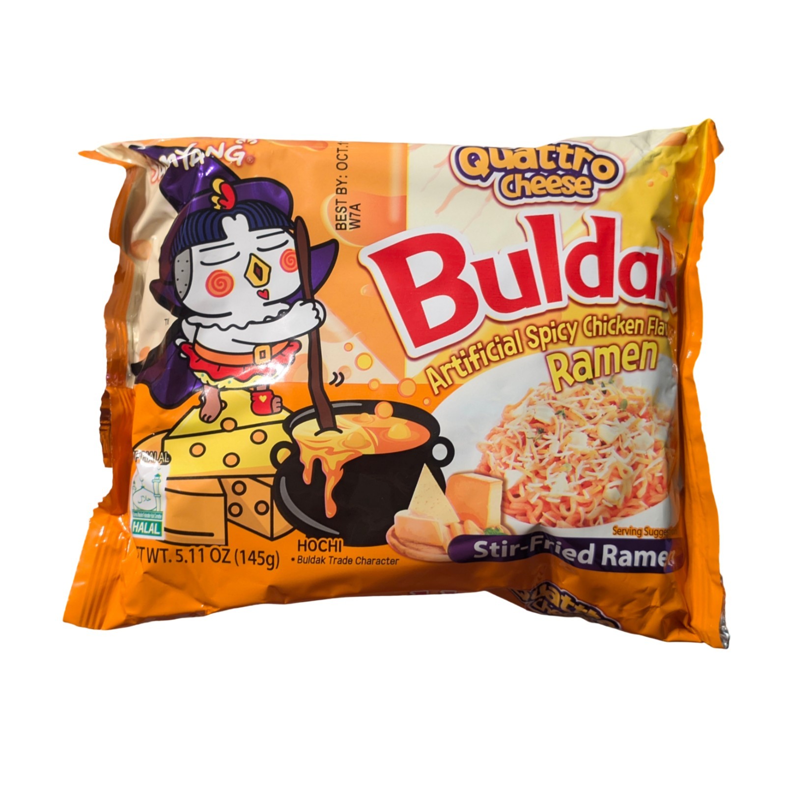 Samyang Buldak Quattro Queso Pollo Picante Ramen Salteado 5.11oz RARO