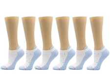 Dr. Motion Womens Low Cut Cushioned Breathable Compression Ankle Socks with A...
