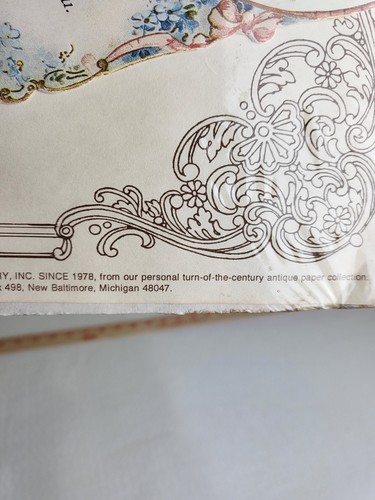 Old Print Factor, Inc, Paper Vintage Victorian Fan, NEW - Picture 10 of 12
